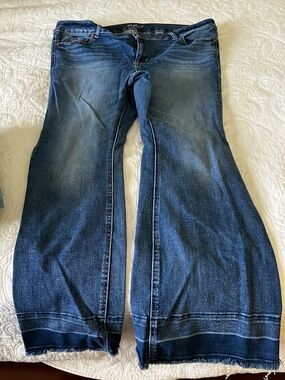 edge Blue Denim with Red Stitching